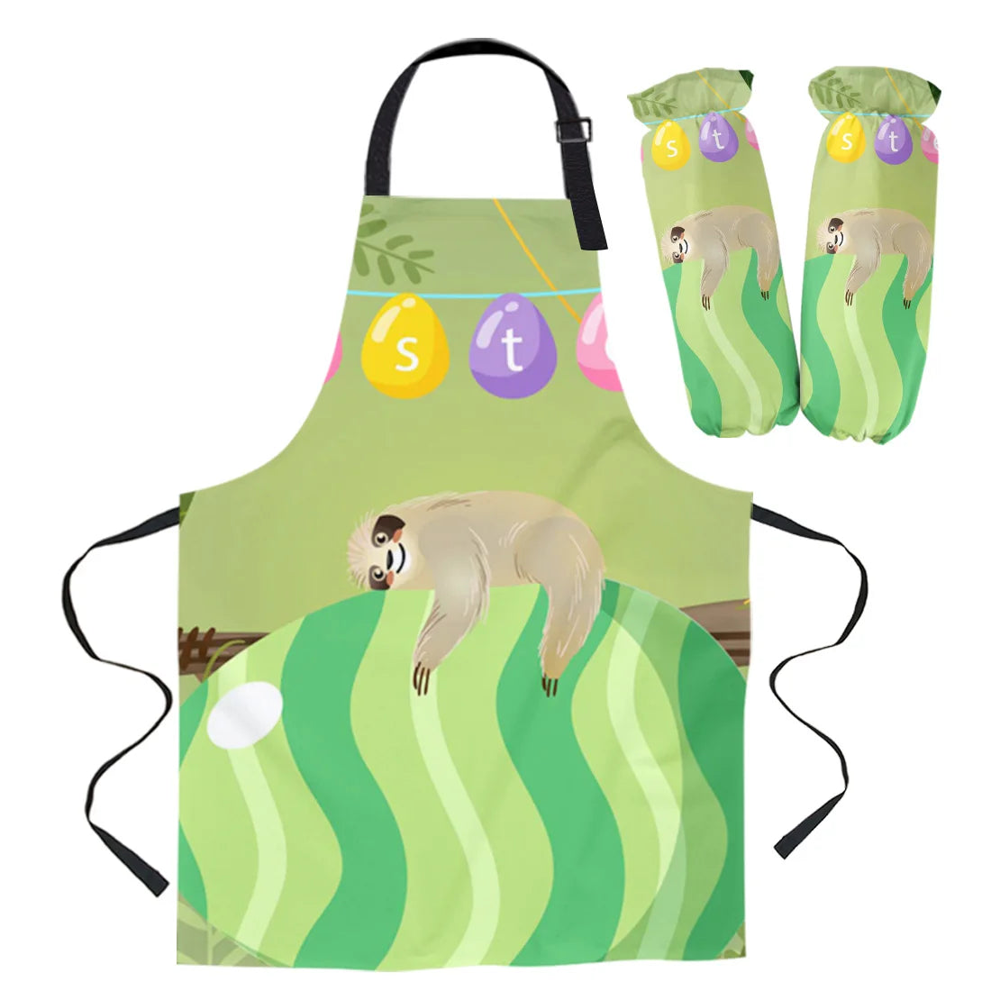 Various Sloth Aprons and Oven Gloves