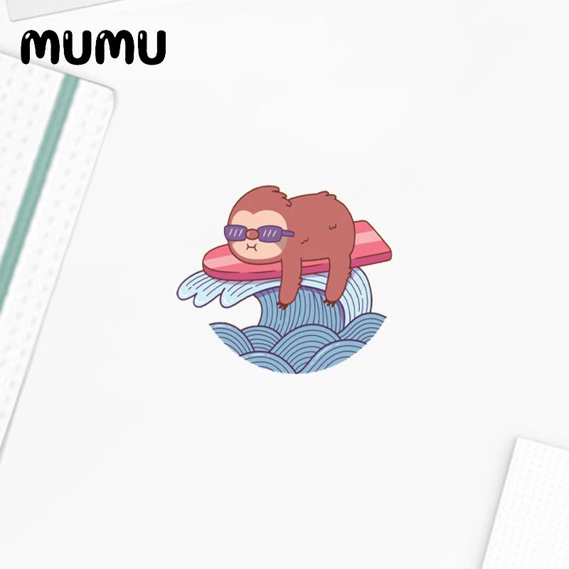 Sloth Surfing Acrylic Badges