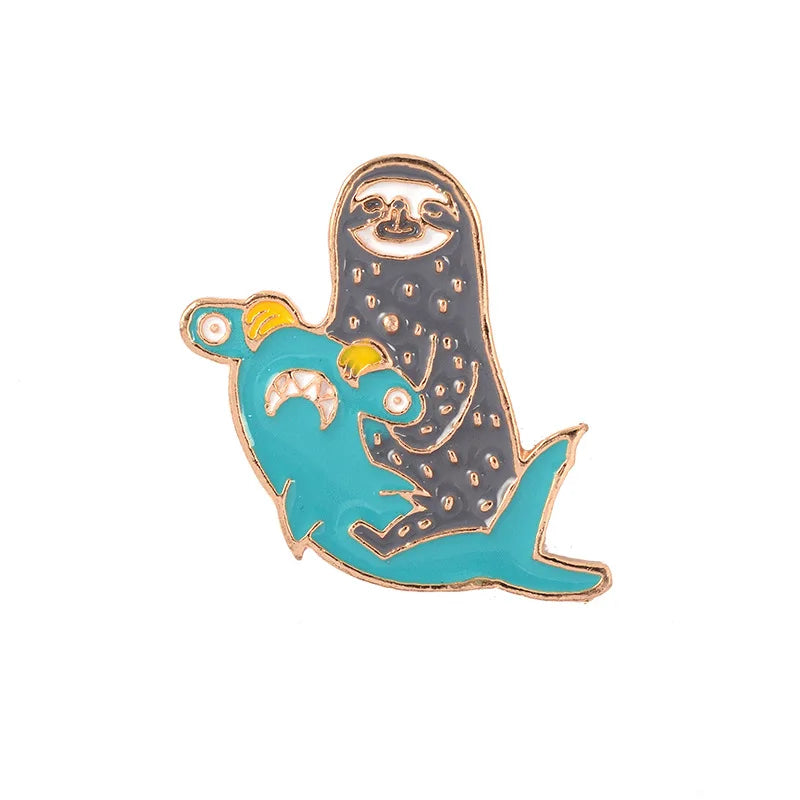 Sloth Pin Badge