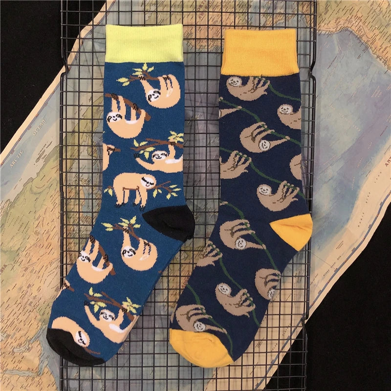 Mid Calf Various Sloth Socks