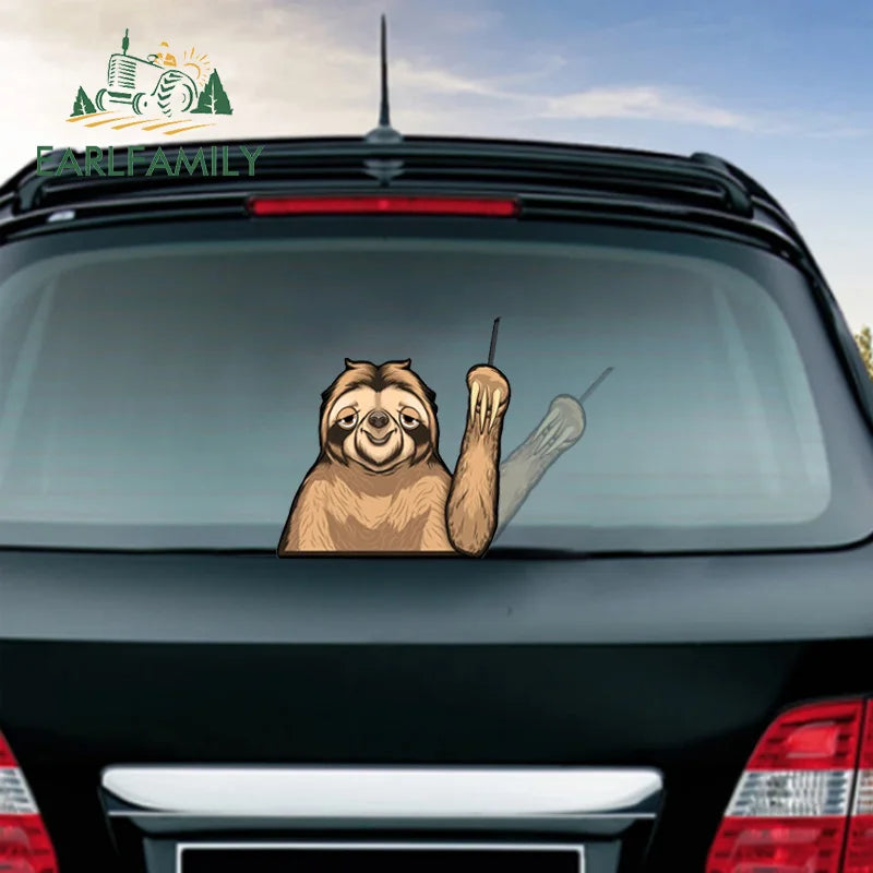 Sloth Wiper Vinyl Car Wrap Sticker