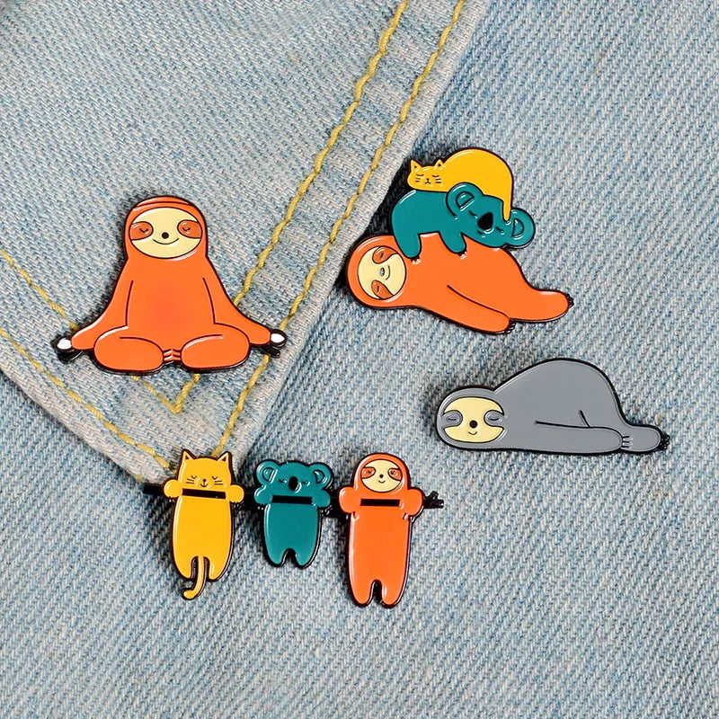 Sloth Pin Badge