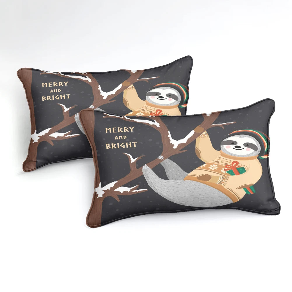 Merry & Bright Sloth Duvet Covet Set