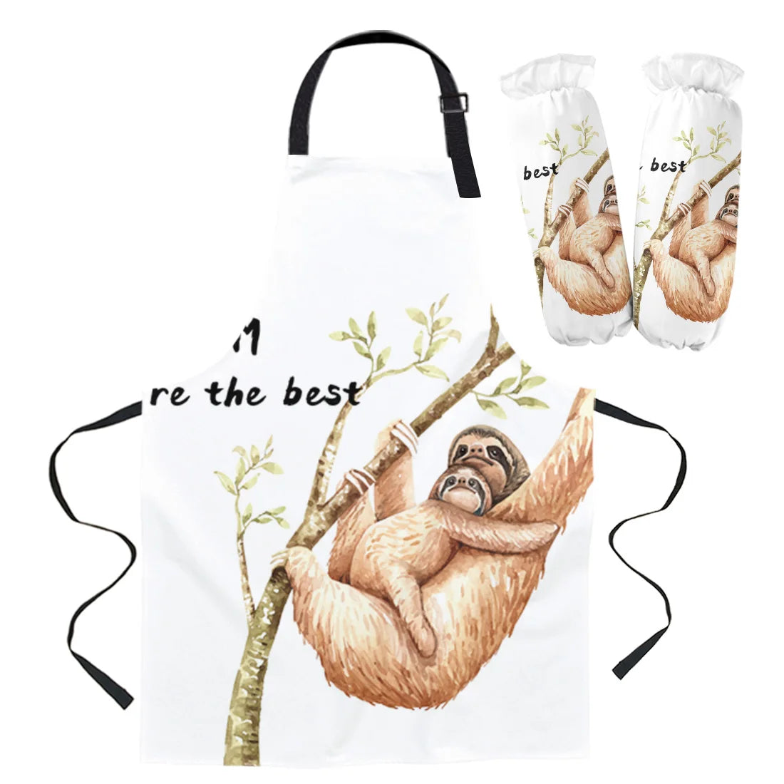 Various Sloth Aprons and Oven Gloves