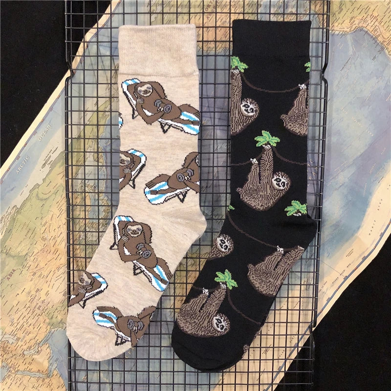 Mid Calf Various Sloth Socks