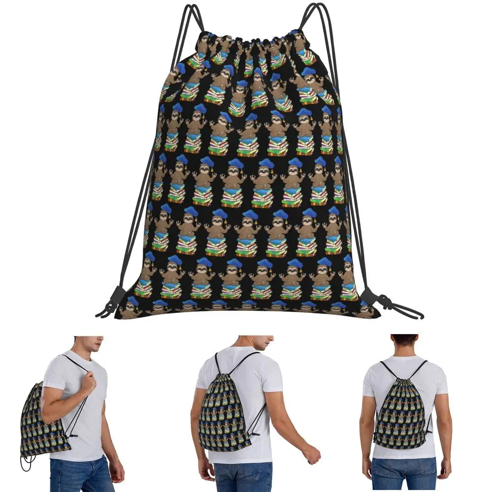 Sloth Drawstring Backpack product photo 6