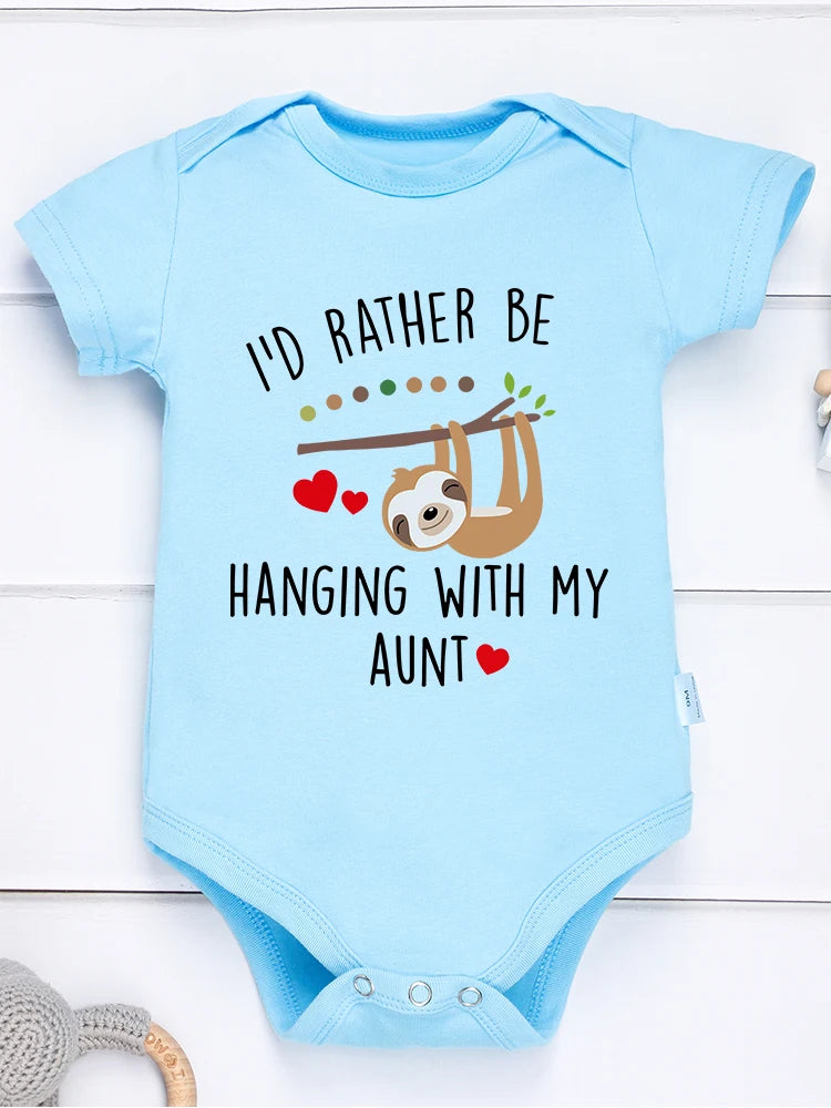 I'd Rather Be Hanging With My Aunt Sloth Romper