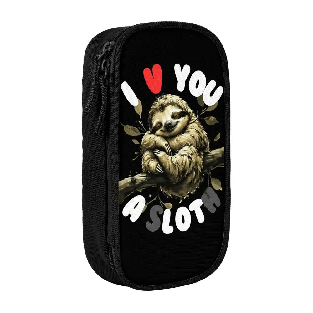 I Love You A Lot Sloth Pencil Case