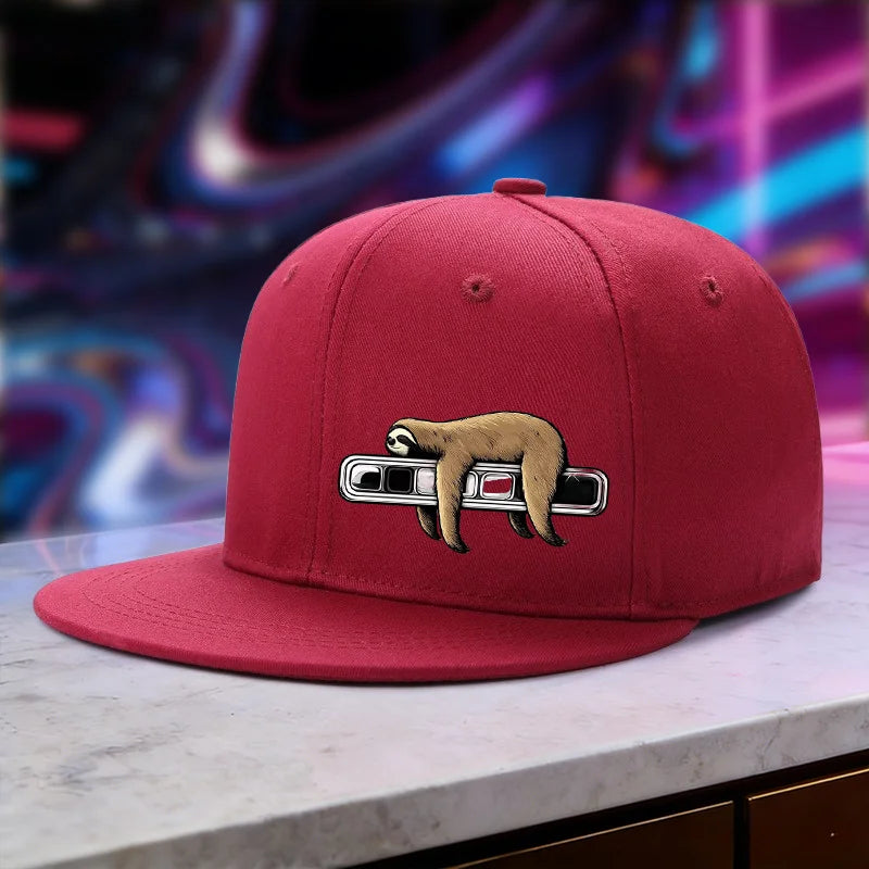 Sloth Printed Adjustable Baseball Cap