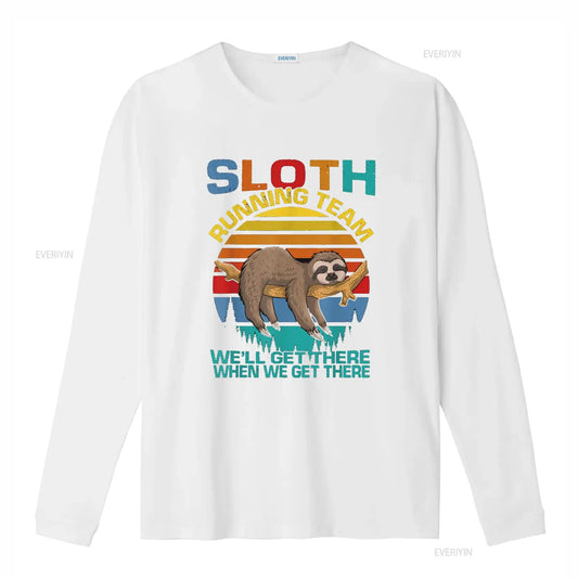 Sloth Running Team Long Sleeve T-Shirt