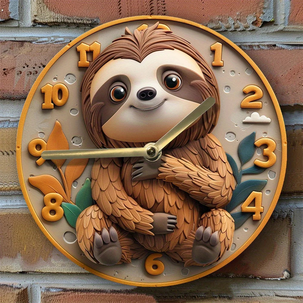 Sloth Wall Clock