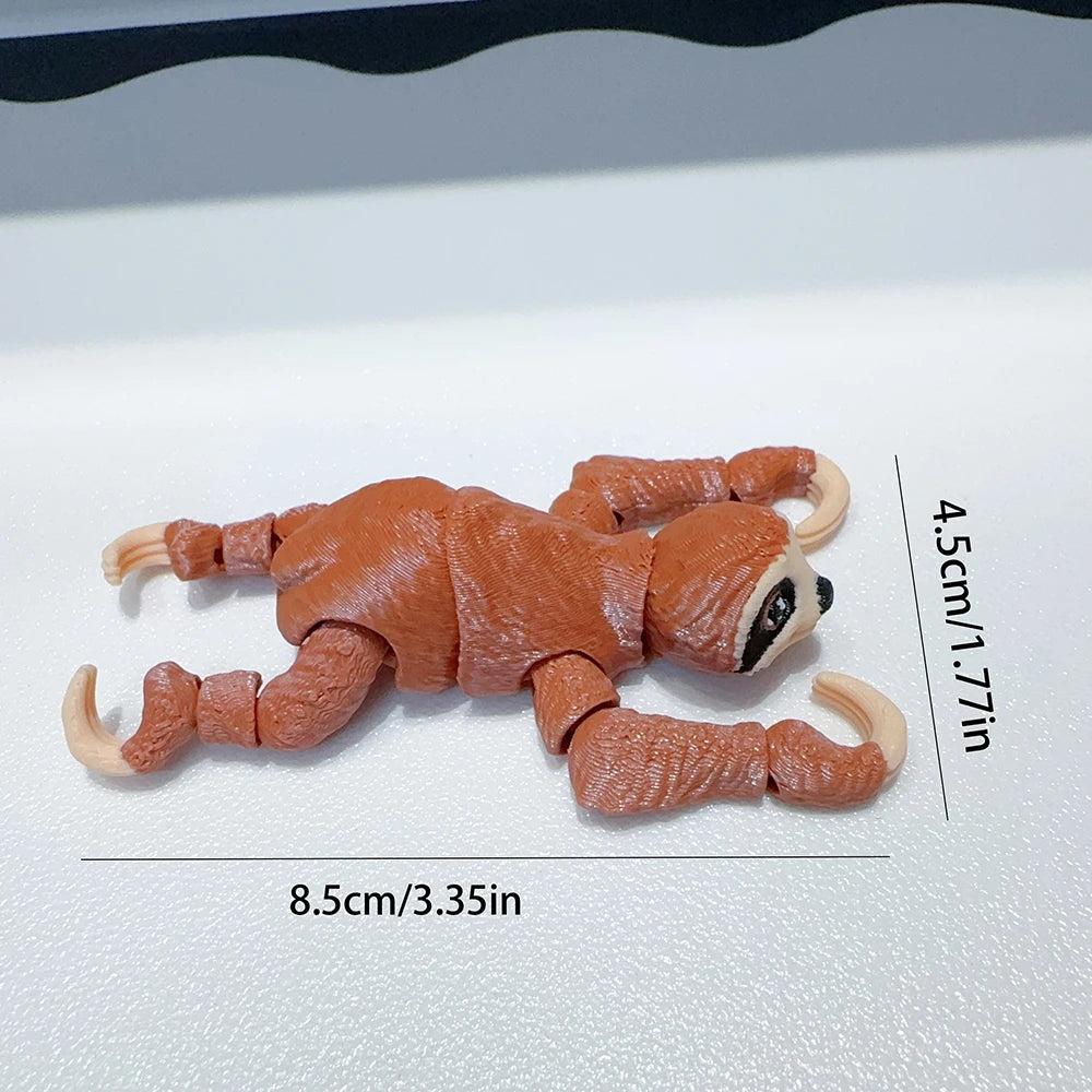 3d Printed Sloth Plastic Ornament