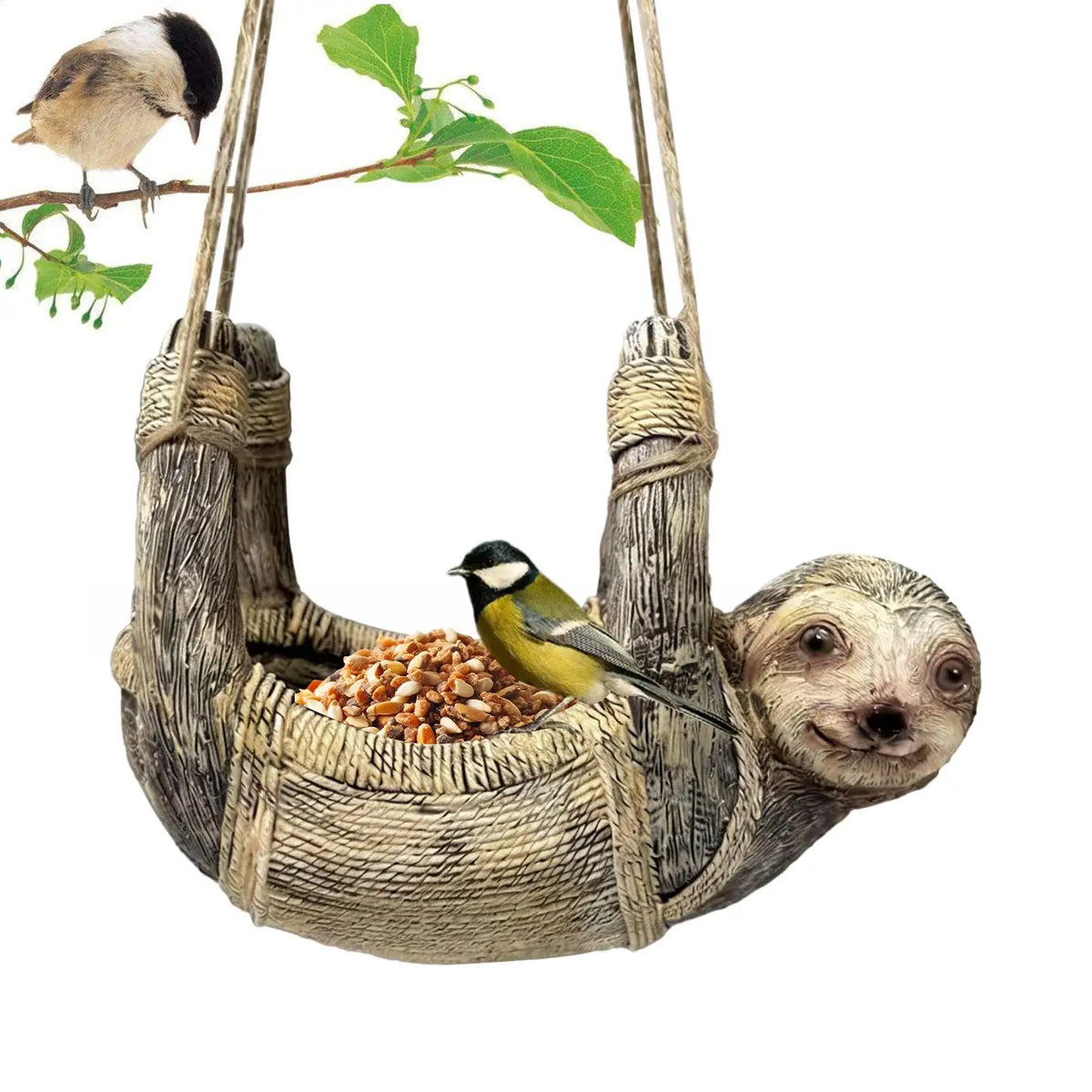 Hanging Sloth Bird Feeder
