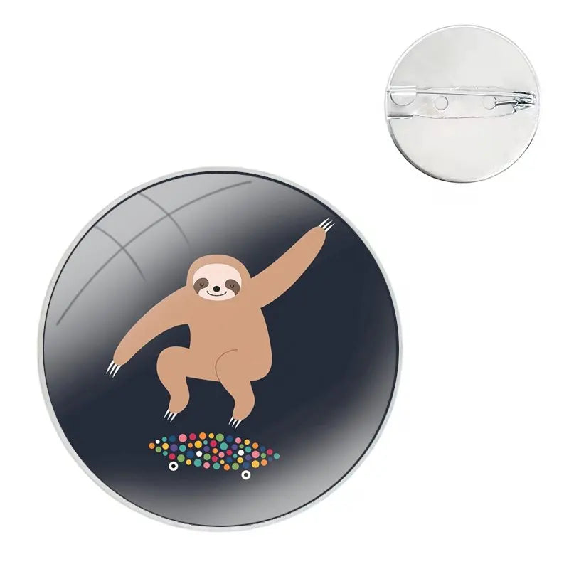 Cute Sloths pin badges