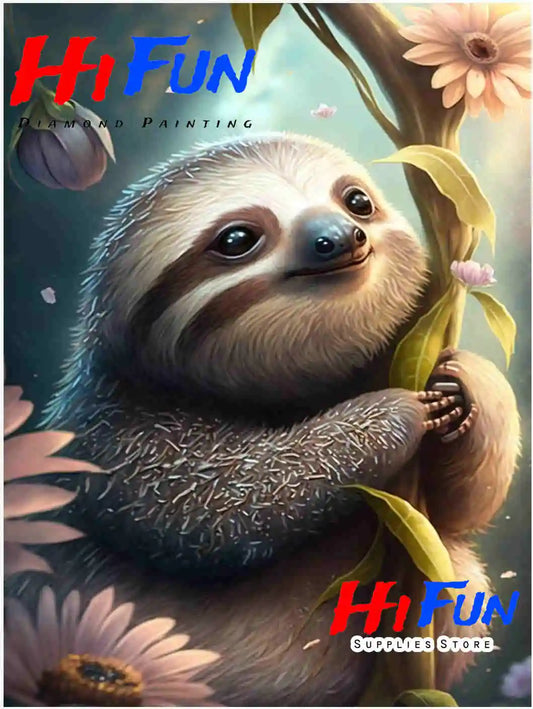 Sloth Diamond Art Kit