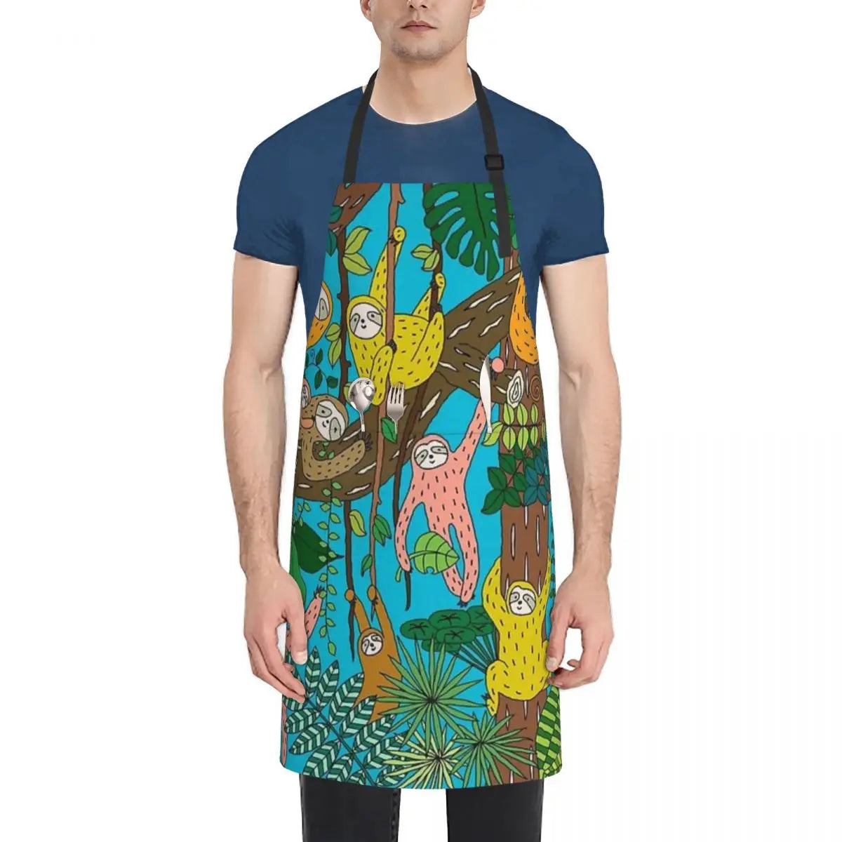 Sloths Jungle Apron