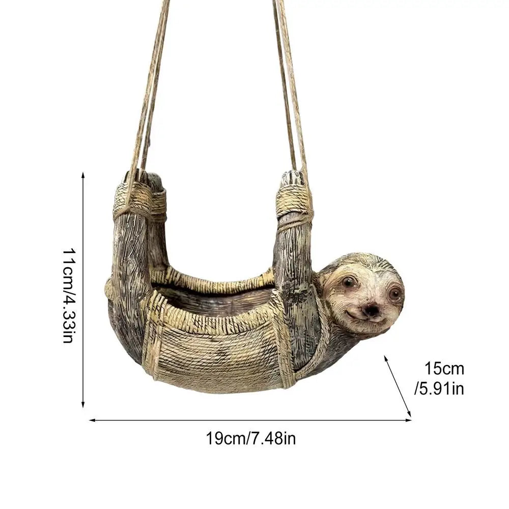 Hanging Sloth Bird Feeder
