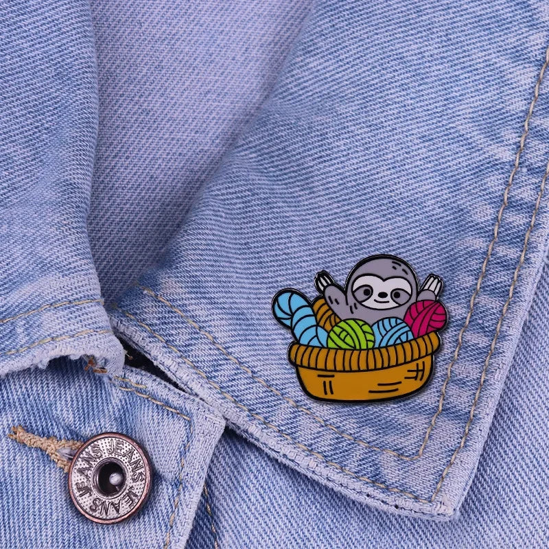 Sloth Pin Badge
