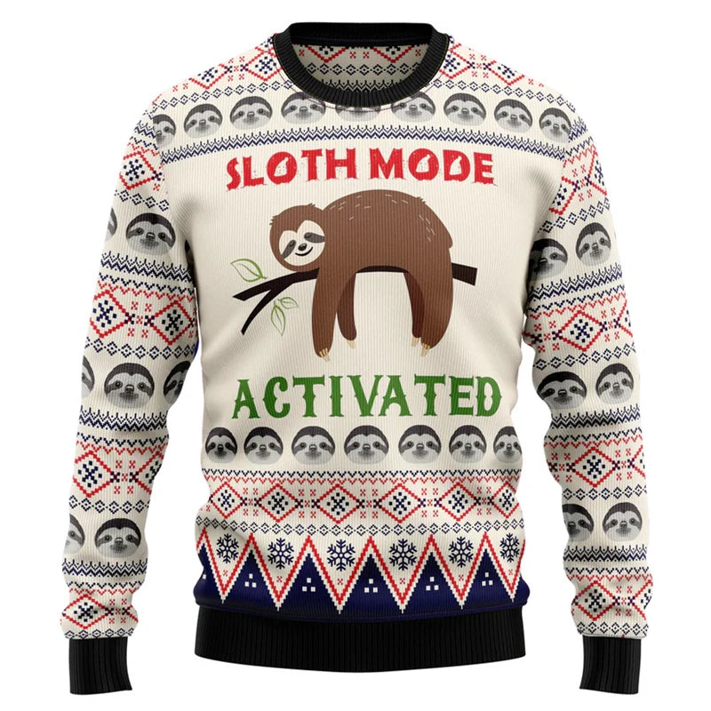 Sloth Mode Activated Christmas Jumper