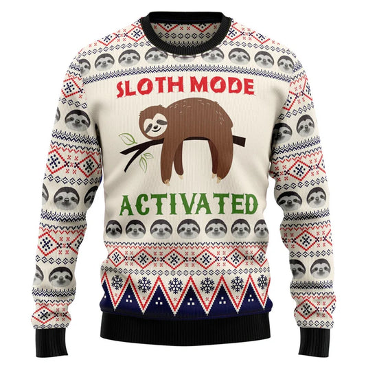 Sloth Mode Activated Christmas Jumper