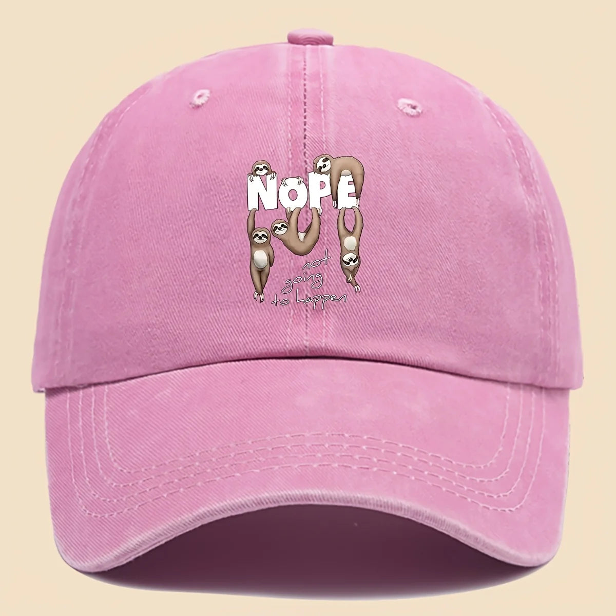 Nope Not Going To Happen Sloth Baseball Cap product photo 4