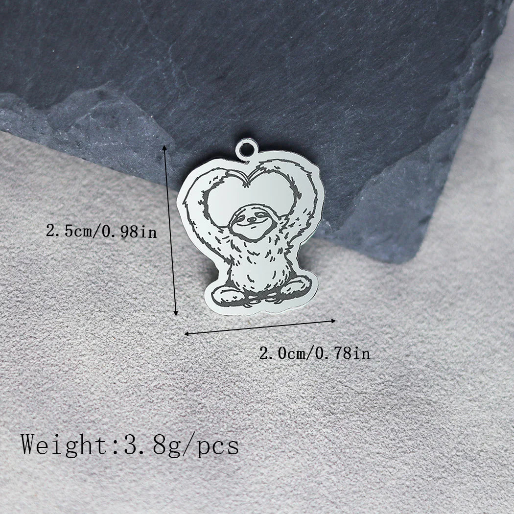 Sloth Love Charms For Necklace