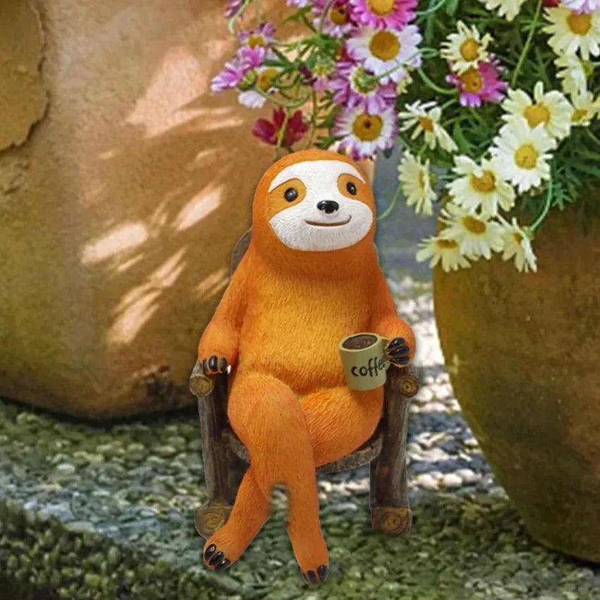 Sloth Resin Rocking Chair Ornament