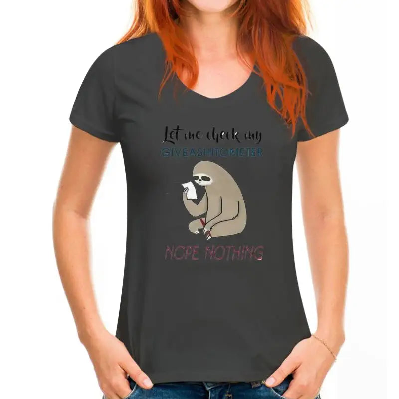 Let Me Check Sloth T-Shirt