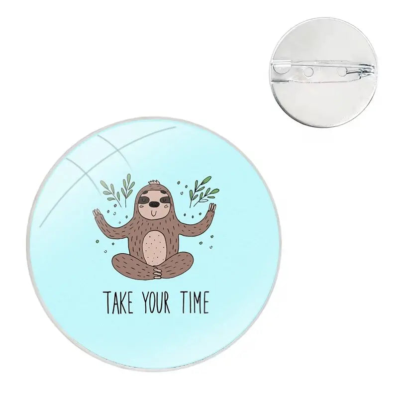 Cute Sloths pin badges