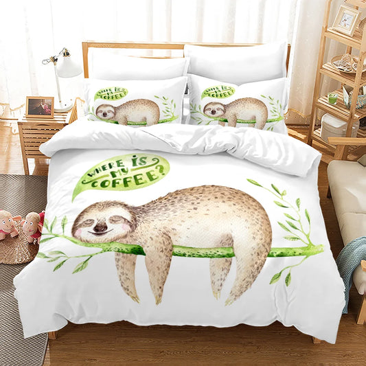 Sloth Duvet Cover Set