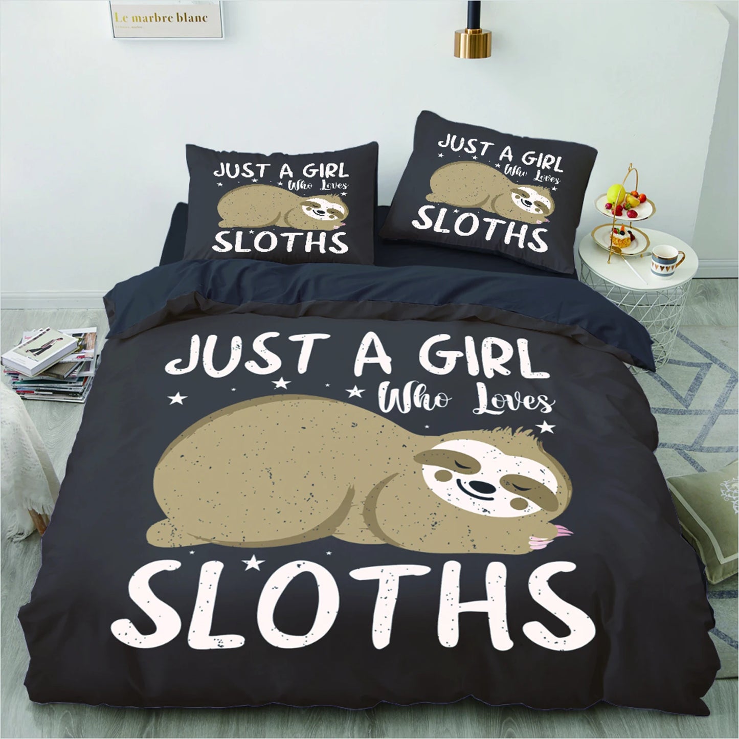 Assorted Sloth Duvet Cover Bedding Set