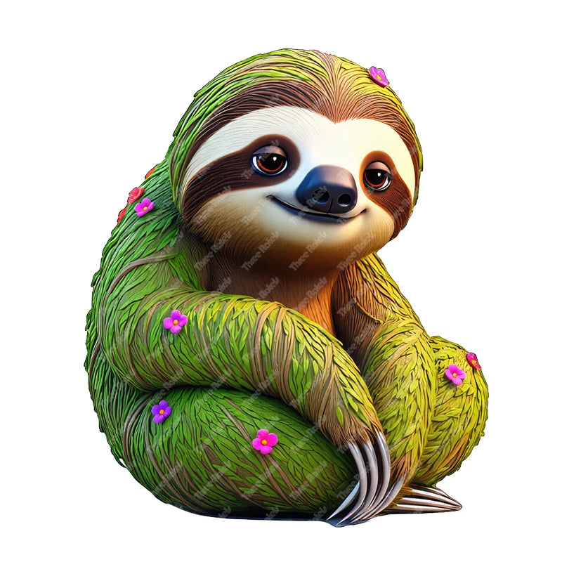 Forest Sloth Wall Stickers