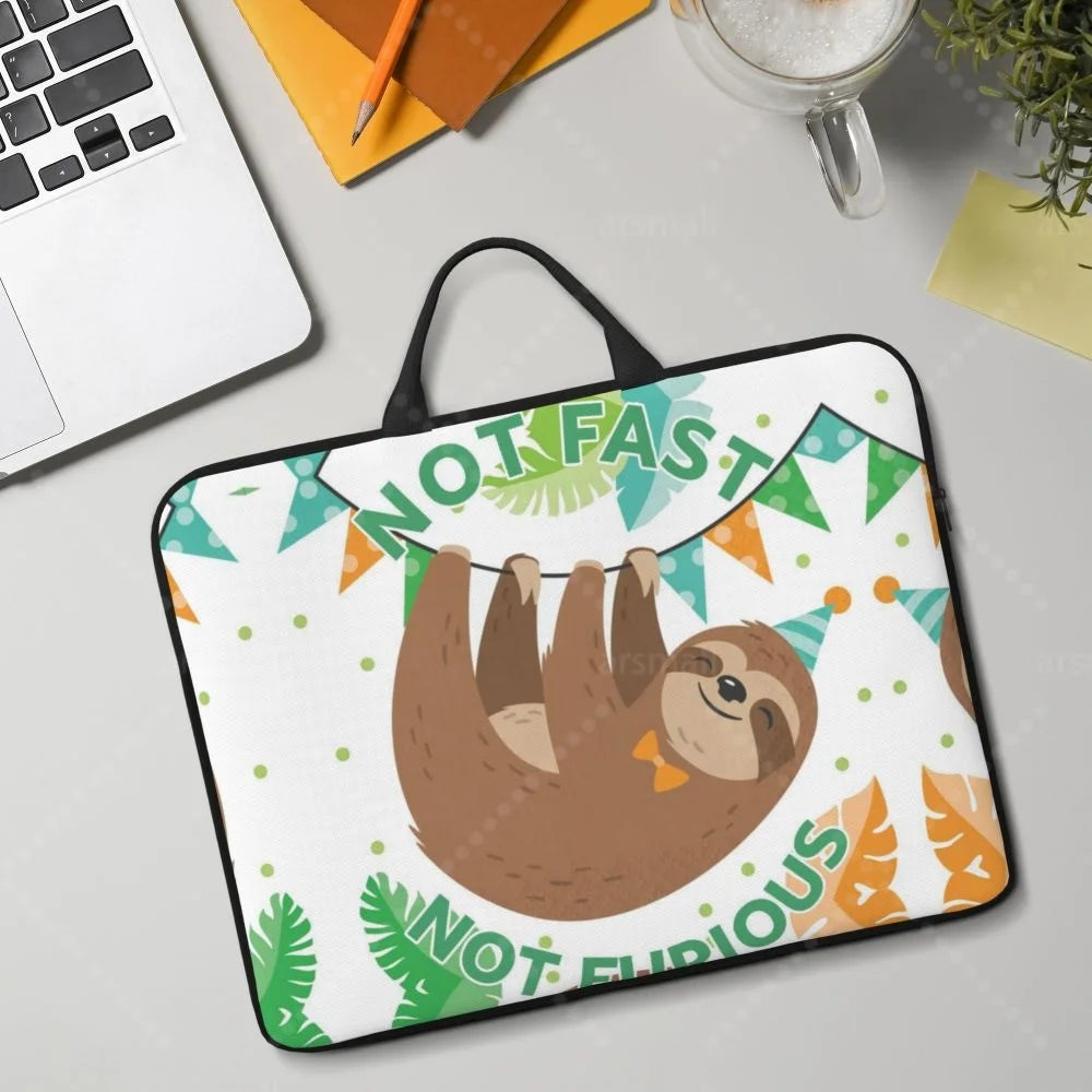 Not Fast Not Furious Sloth Laptop Bag