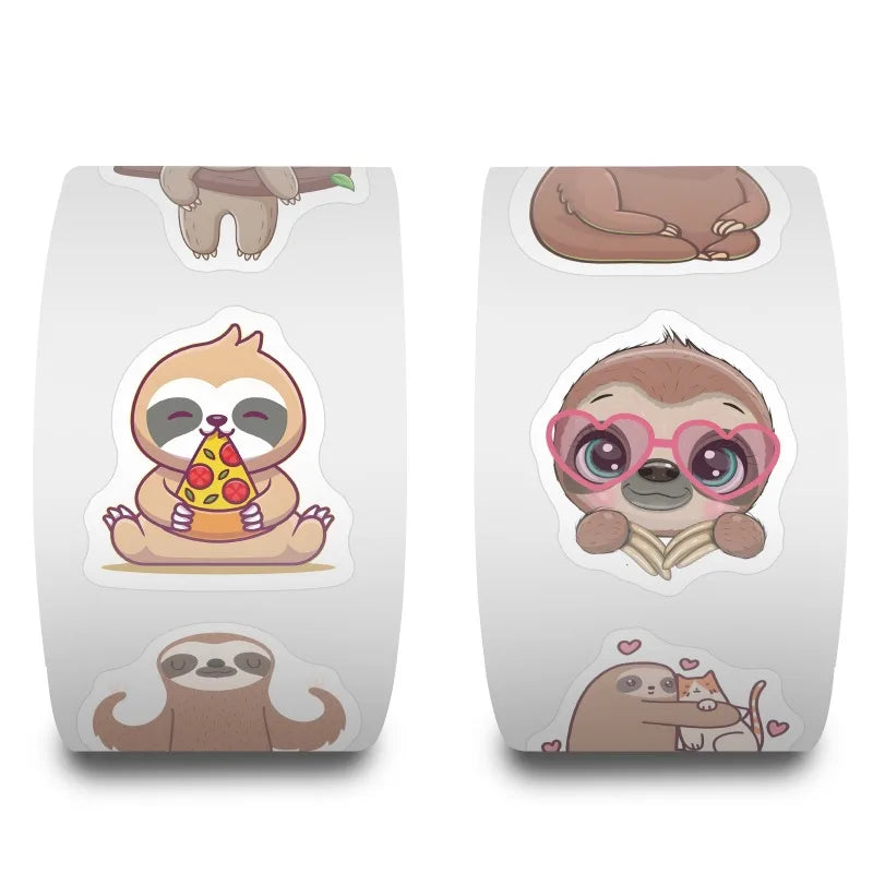 500 Piece Sloth Stickers