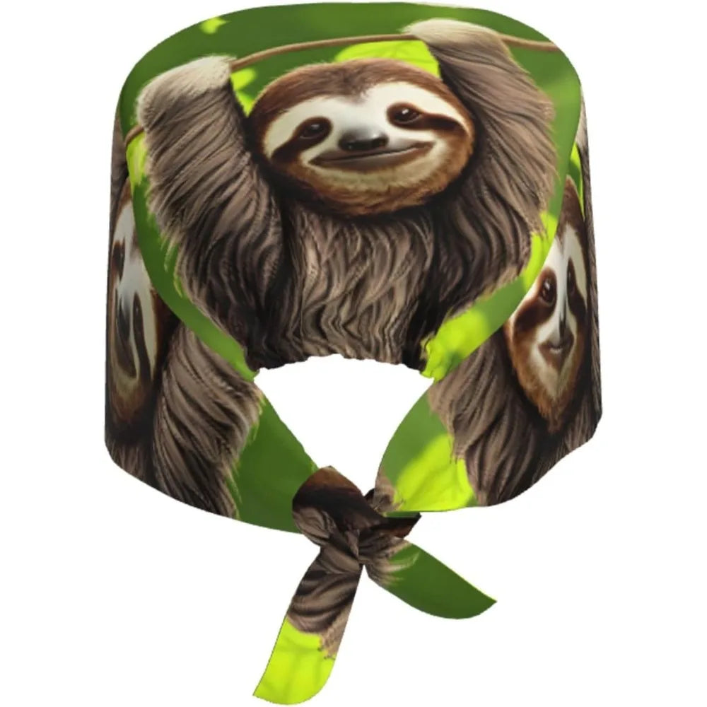 Realistic Sloth Scrub Hat