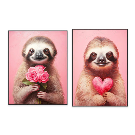 Sloth Love Print Posters