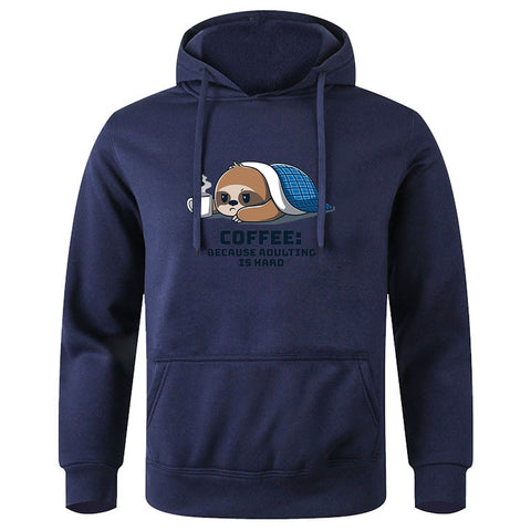 Image of Coffee Because Adulting Is Hard Hoodie