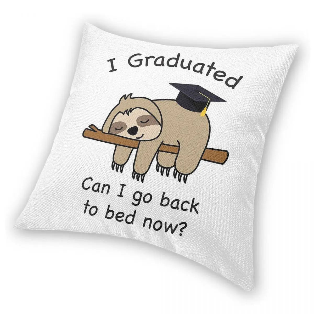 Graduation Sloth Cushion Cover