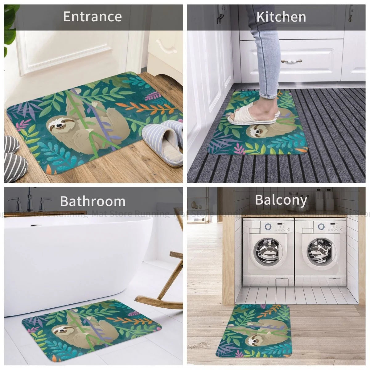 Fun Sloth Doormat