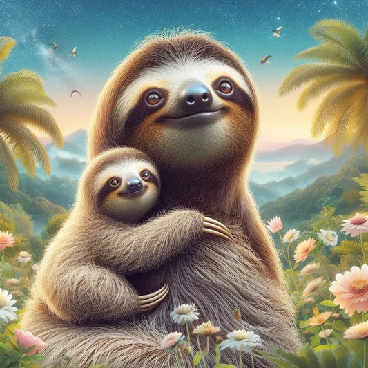Sloth Diamond Art Kit