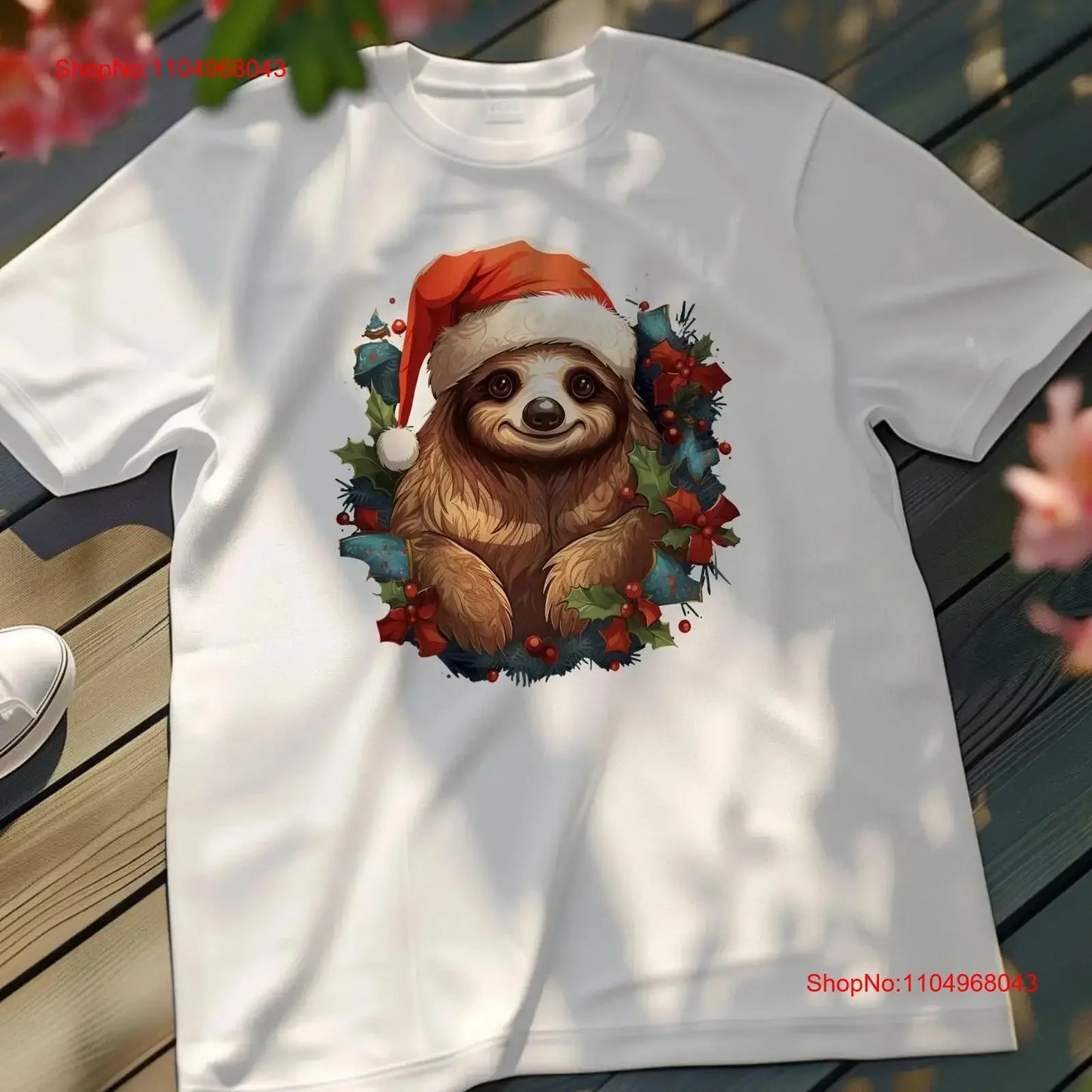 Cute Sloth Christmas T-Shirt