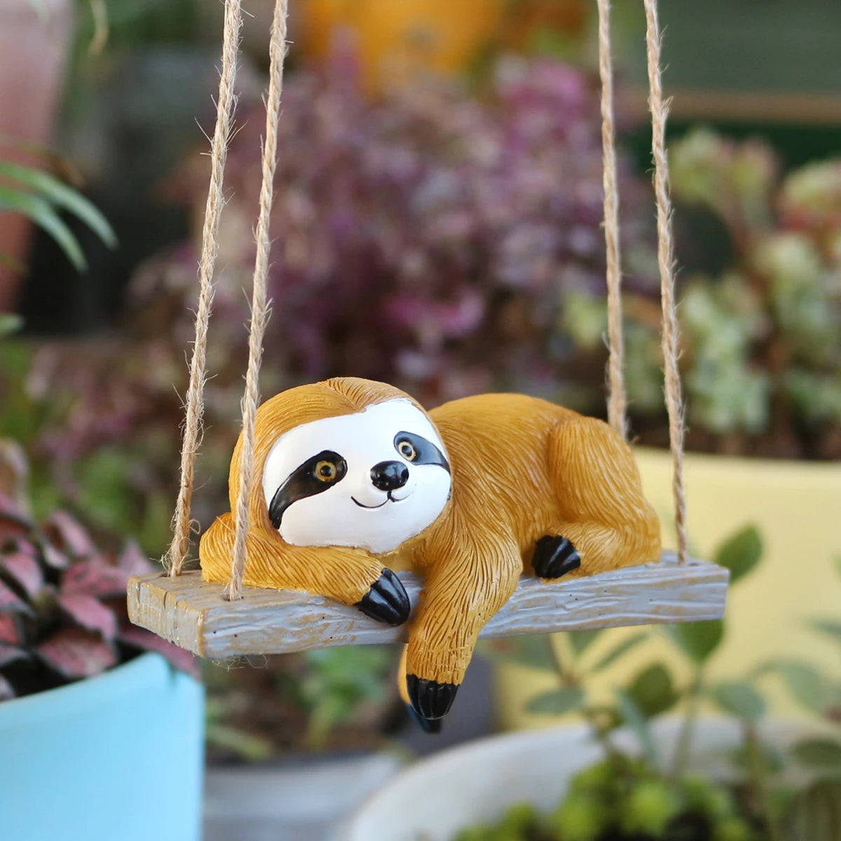Sloth Laying On A Swing Ornament