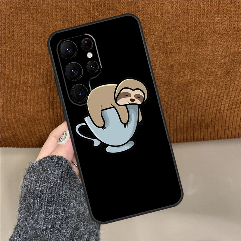 Sleeping Sloth In A Cup Samsung Phone Case
