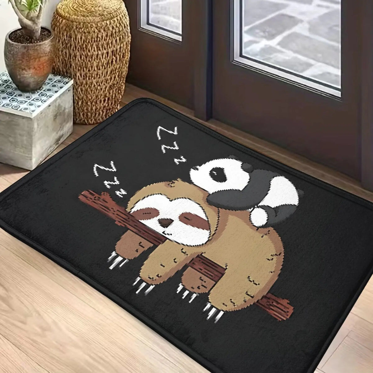 Panda & Sloth Sleeping Doormat