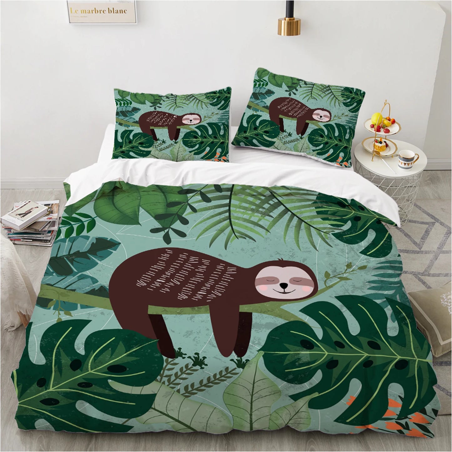 Assorted Sloth Duvet Cover Bedding Set