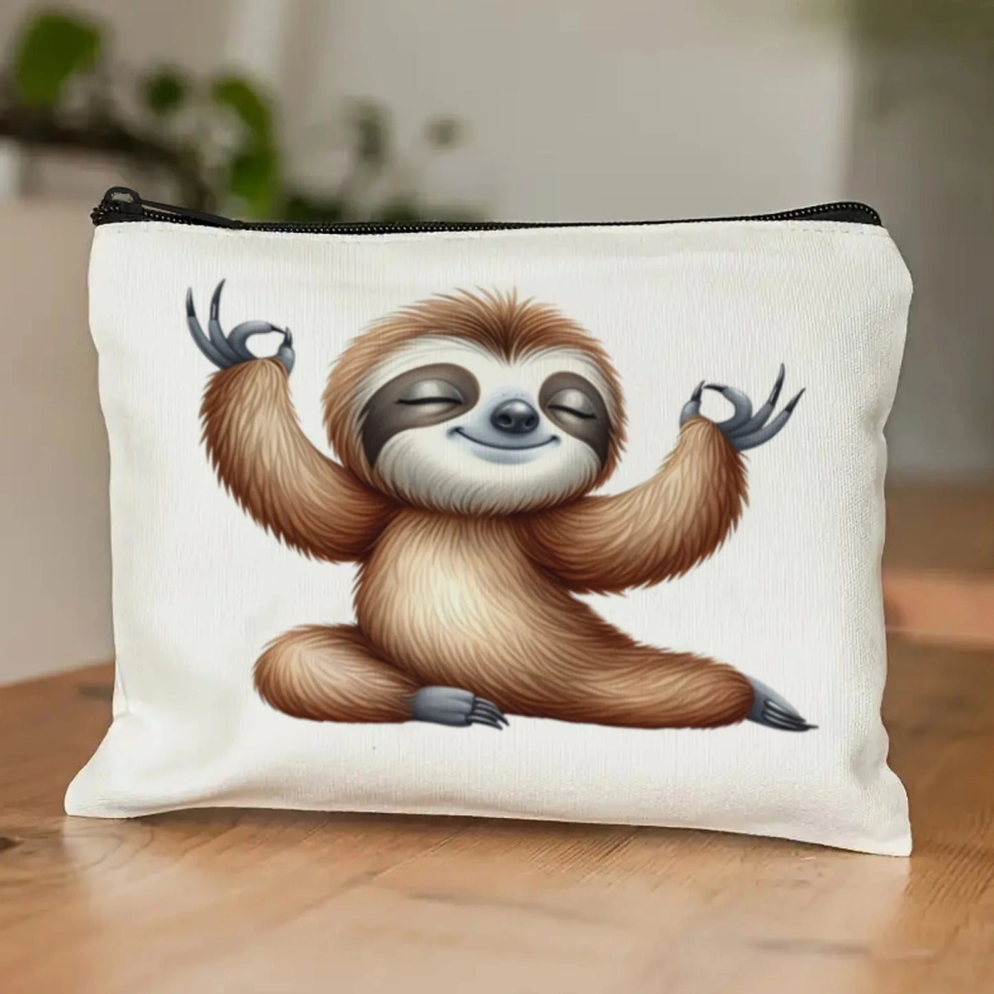 Sloth Yoga Makeup Bag