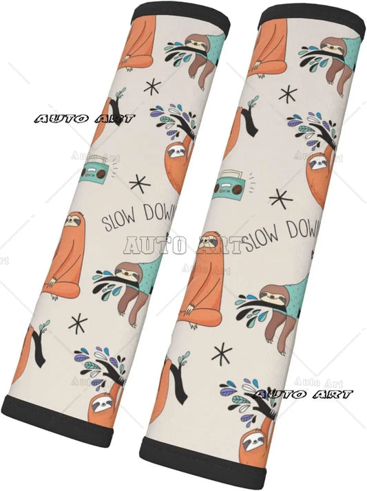 Sloth Car Seat Belt Cover