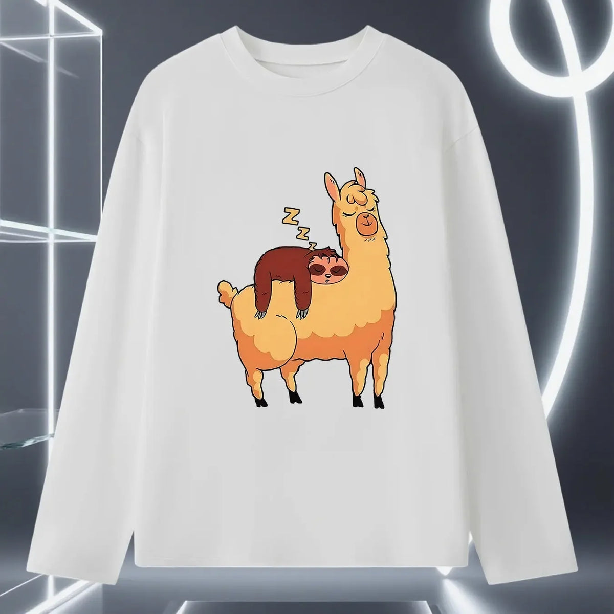 Sloth & Lama Long Sleeved T-Shirt