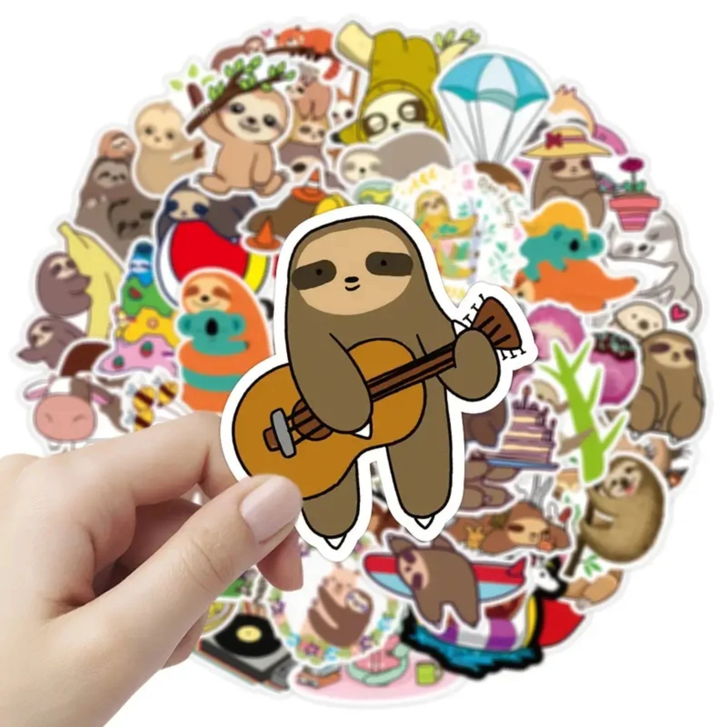 100 Piece Sloth Stickers