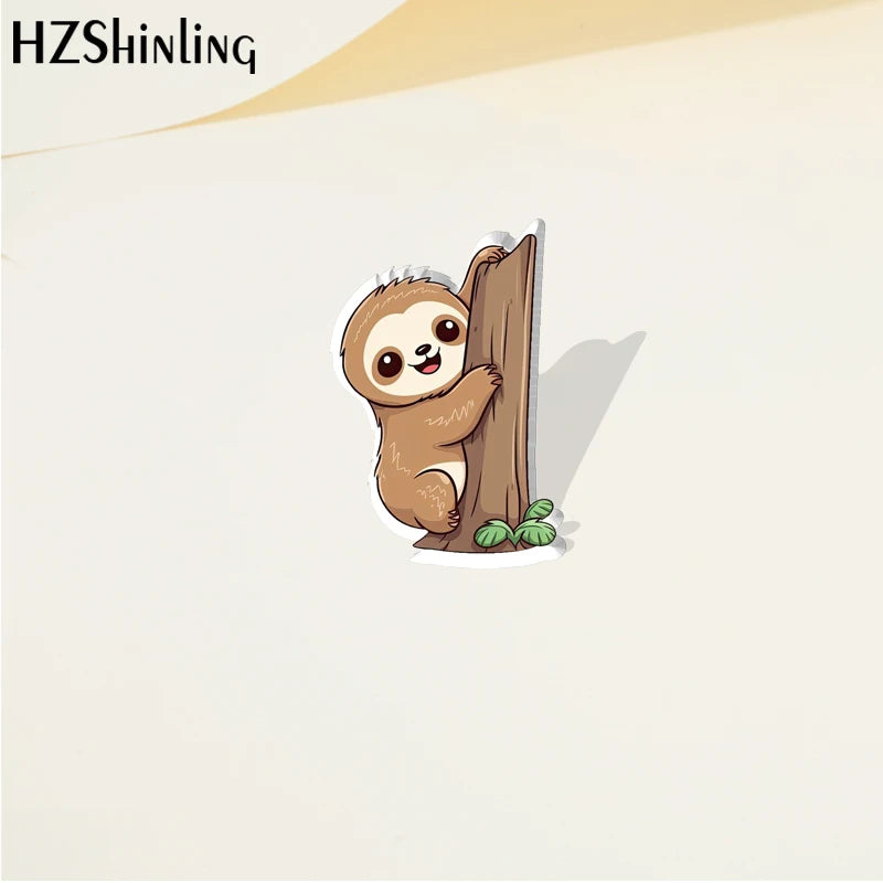 Sloth Pin Badges